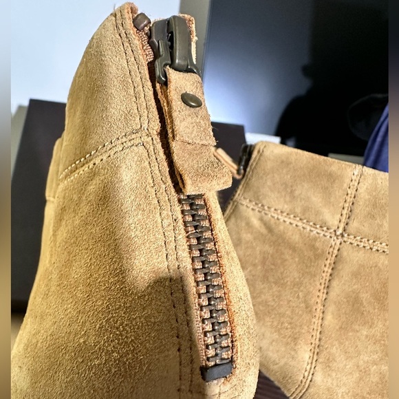 Modern Vintage Allison Chunky Heel Booties 41 Sand - Picture 4 of 7